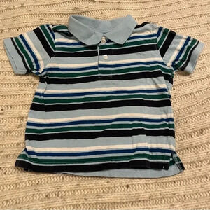 Gymboree 18-24 months blue striped shirt sleeve polo​